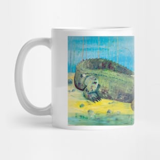 Green crocodile Mug